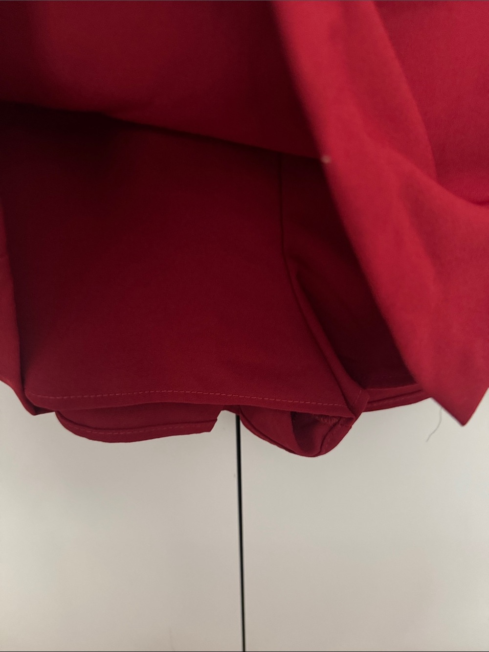 Deep Red Mini Skort - Picture 3 of 3